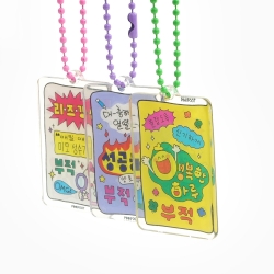 Random Amulet Acrylic Keyring, Set of 60