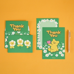 Jelly Bear shaped letter paper- 02 Thank you