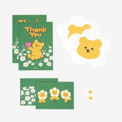 Jelly Bear shaped letter paper- 02 Thank you