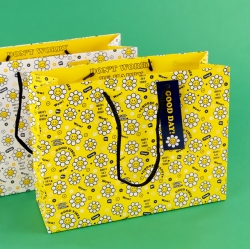 Smile Flower Shopping Bag(S) 270x95x210mm  Set of 10pcs