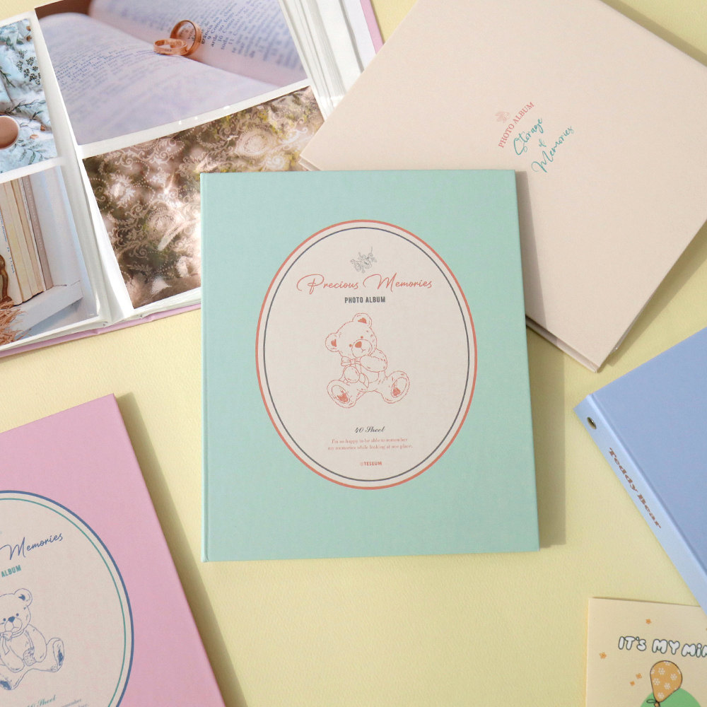 테디베어 밀키 포켓 사진 앨범 (4x6 포토 사진첩)