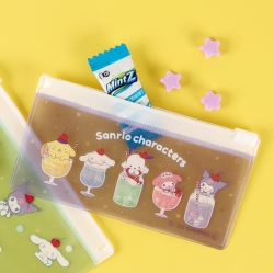 Sanrio Characters PuruShuwa Fastener Case 2P Set