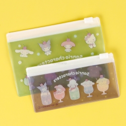 Sanrio Characters PuruShuwa Fastener Case 2P Set