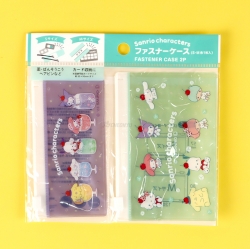 Sanrio Characters PuruShuwa Fastener Case 2P Set