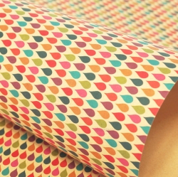 Wrapping pack - Pattern Kraft wrapping paper
