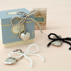 BFANCY Heart Ribbon Keyring