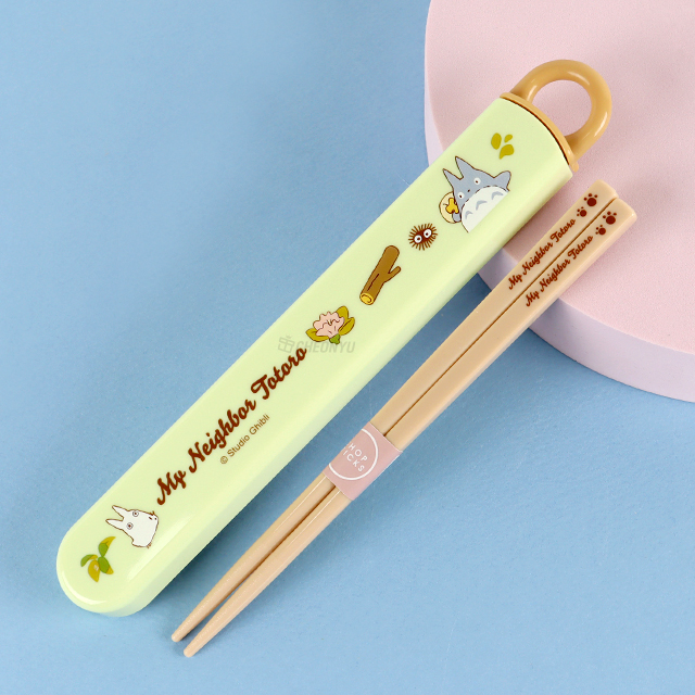 토토로 고양이버스 슬라이드 젓가락 케이스 세트 16.5cm