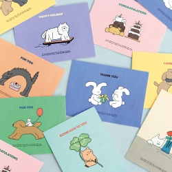 Cuddly Message Card Set