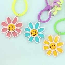 BFNAYC smile flower strap keyring