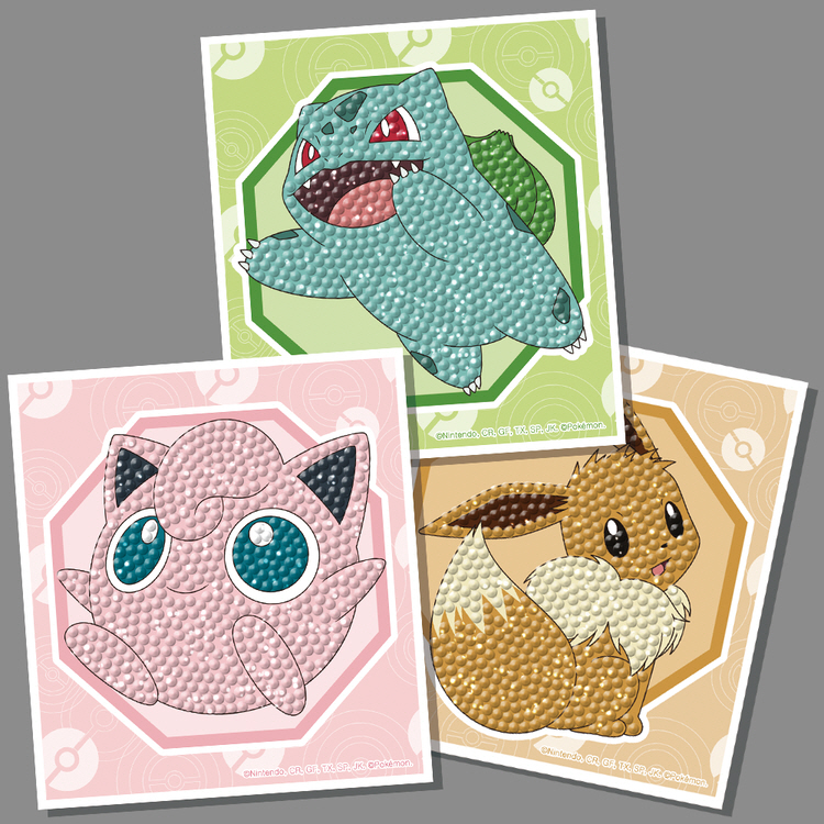 보석십자수 스티커 3입_포켓몬스터 안녕 친구들 