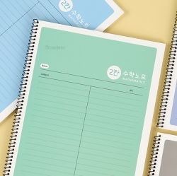 Half Mathematics Note, Set of 5ea, Random