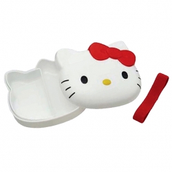 Hello Kitty Die Cut Band lunch box Red Ribbon 300ml
