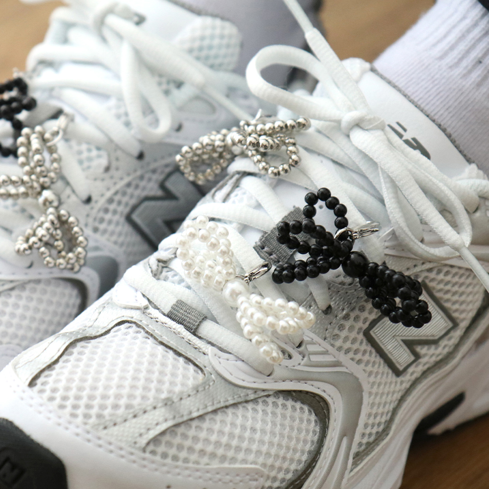 BFANCY Shoes mini pearl ribbon