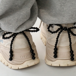 BFANCY Shoes pearl ribbon