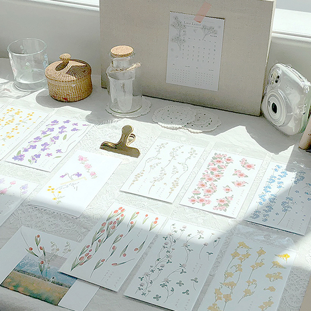 Flower between Flower Stickers 6 Set