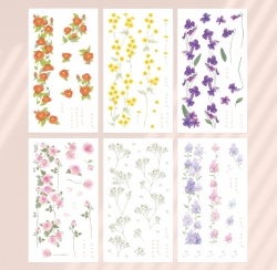 Flower between Flower Stickers 6 Set