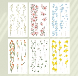 Flower between Flower Stickers 6 Set