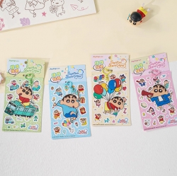 Crayon Shin-chan Keyring with Hologram Sticker, Random