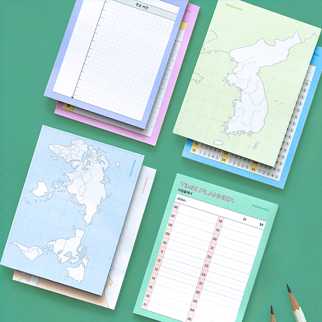 텐스쿨 점착 메모지 (중고생 30매 스티키메모지)