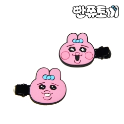 Opanchu Usagi Hair Clip 2P Set - Happy