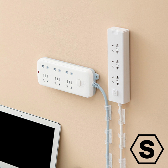 케이블 전선 충전기 선 정리 홀더  벽면 고정 클립 소형(20개입)