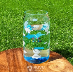 Crayon Shin-chan Glass Cup 2P set - Shin chan and Shiro