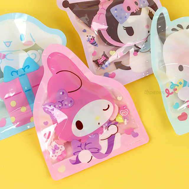 Sanrio Characters Lovely Fancy Zipping Storage Bags 3P, Set of 24pcs