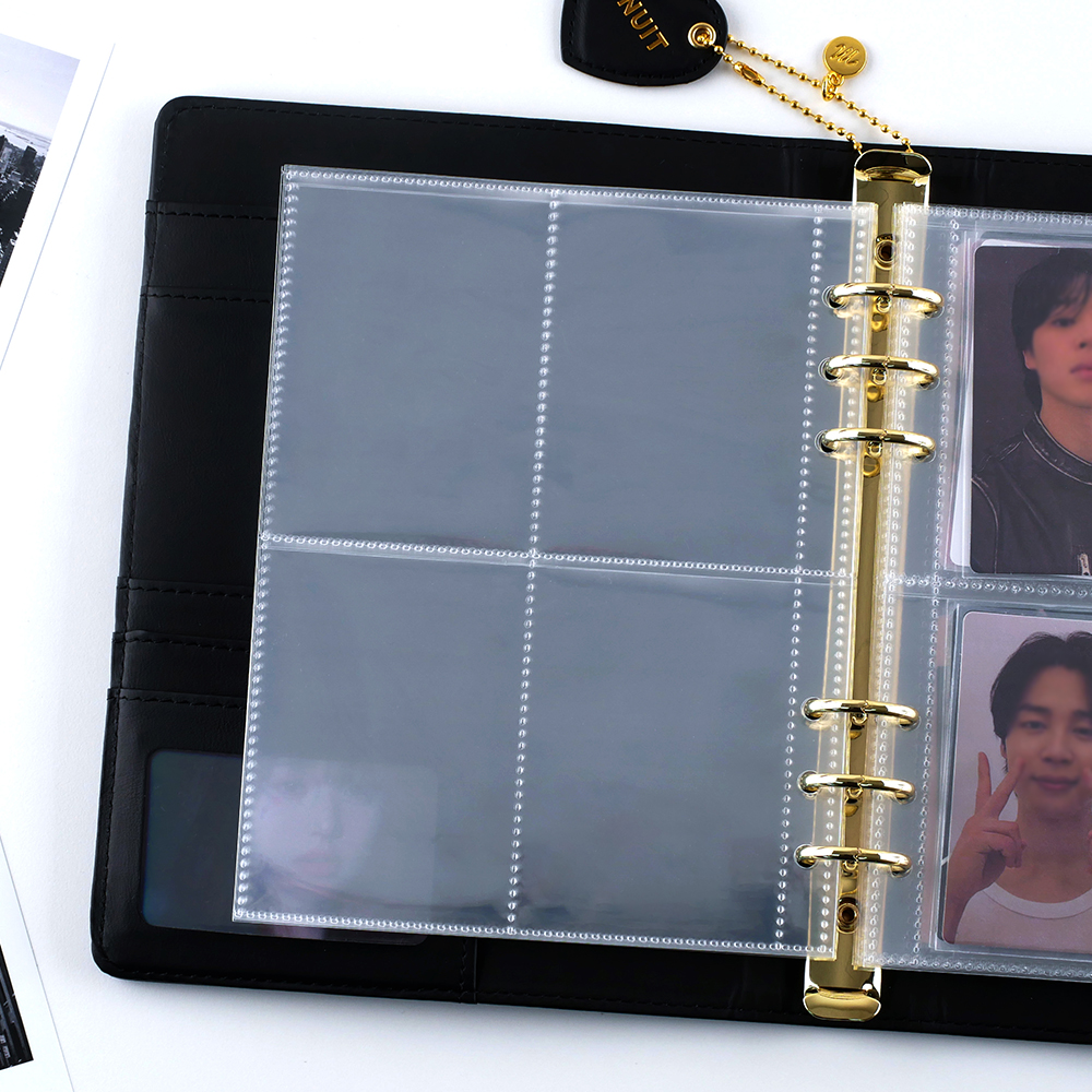 MINUIT 6-Ring Binder Photo Sleeves 10p