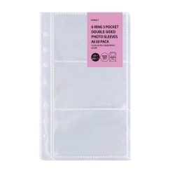MINUIT 6-Ring Binder Photo Sleeves 