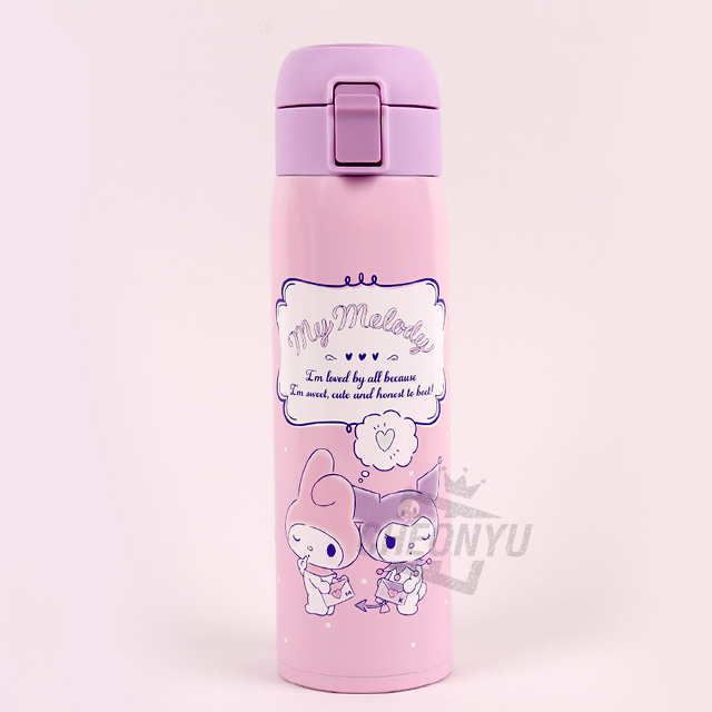 My Melody & Kuromi One Touch Stainless Bottle 480ml