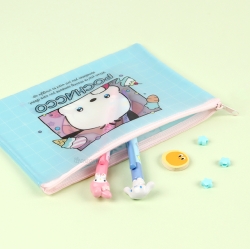 Cinnamoroll & Pochacco New Retro Flat Zipper Pouch
