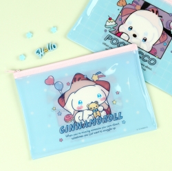 Cinnamoroll & Pochacco New Retro Flat Zipper Pouch