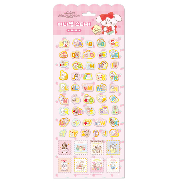 Mikko Characters Initials sticker - Fruit