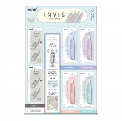  OVAL  Invisl Correction tape display set