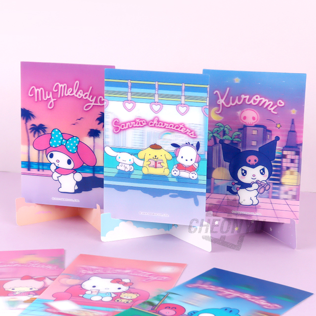 Sanrio Characters 3D Stand Post Card, Set of 24pcs
