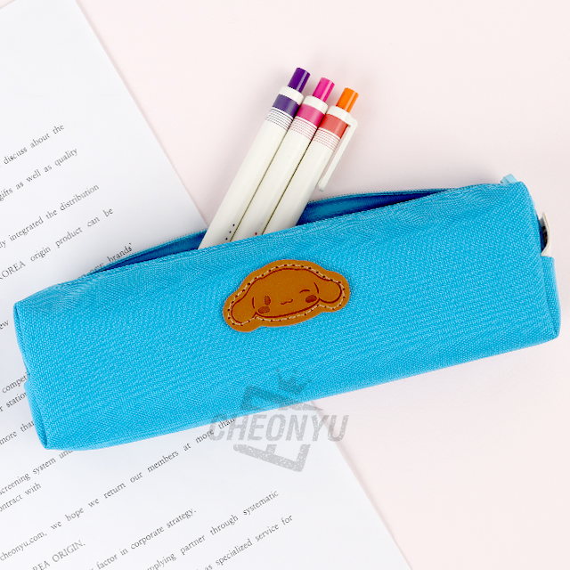 Sanrio Characters Leather Patch Slim Pouch - Cinnamoroll