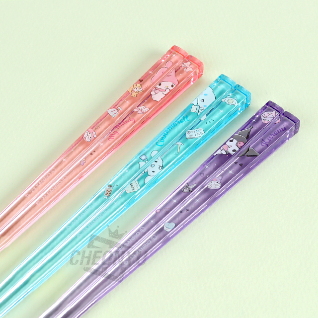 Sanrio Acrylic Chopsticks 21cm 3P Set