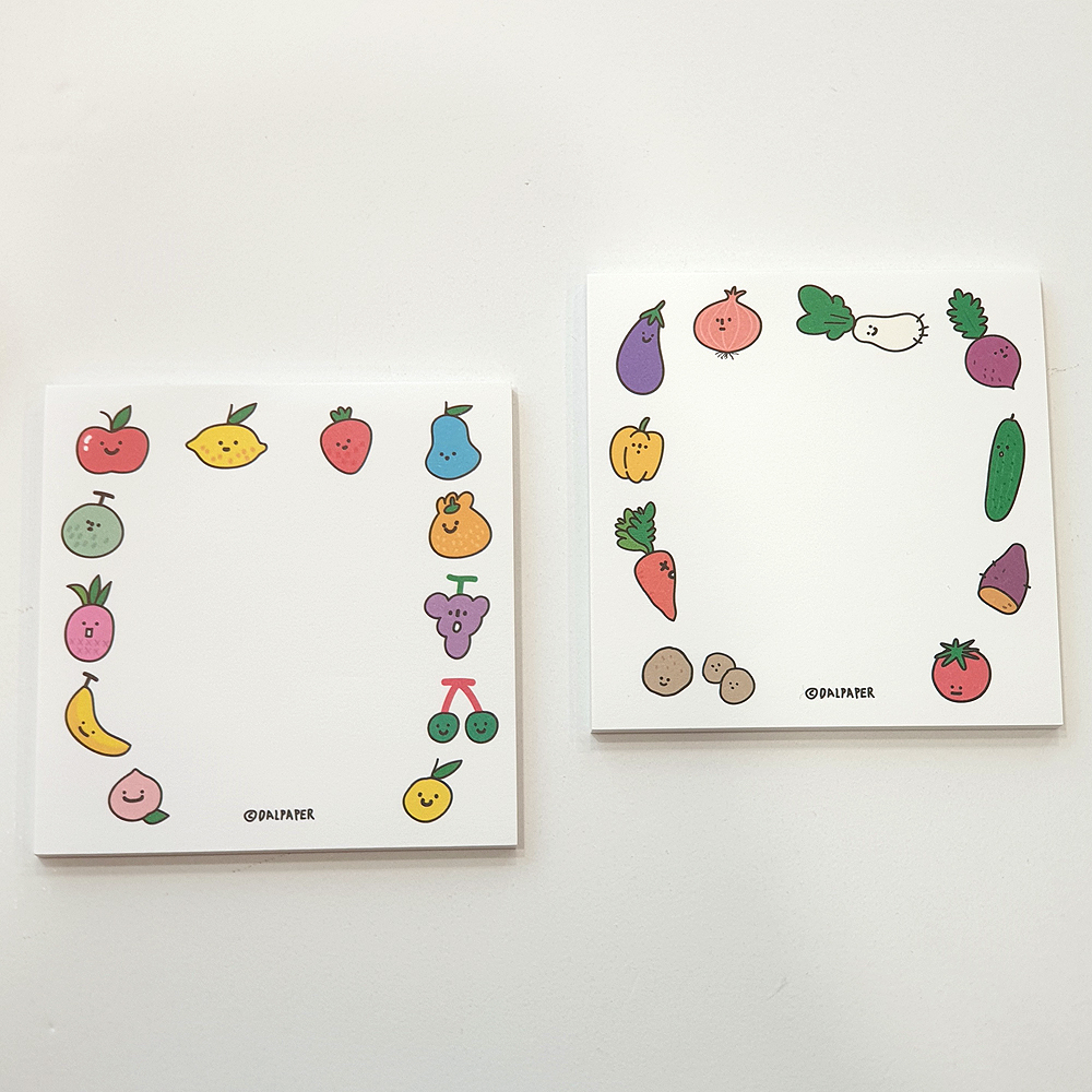 Dalpaper Fruits Vegetable memopad 
