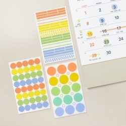  Table talk CLEAR STICKER SET_Circle_Highlight_Twin Ring 