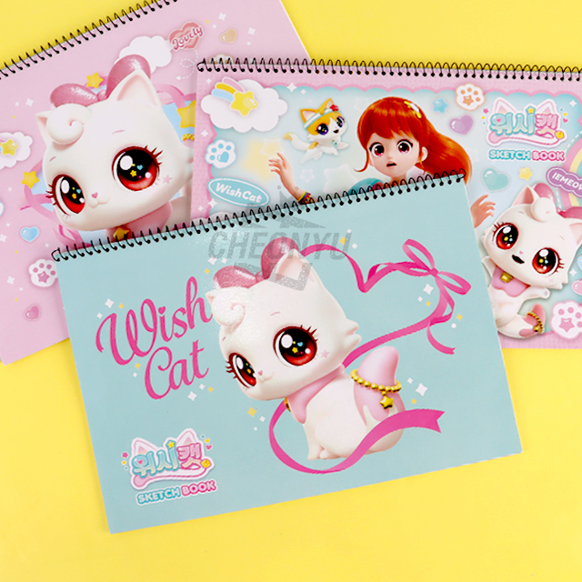 Wish Cat Sketchbook 5pcs