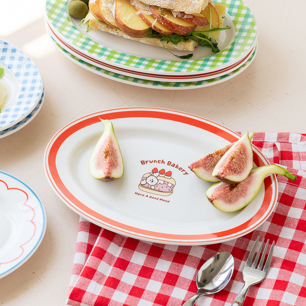 Brunch Brother Ceramic Oval Plate 2P Set