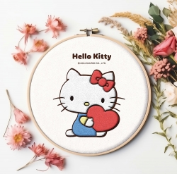  Sanrio characters Hello Kitt Heart Cushion (Punchfelt) 