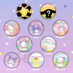 Sanrio Characters Random Badge, 10pcs