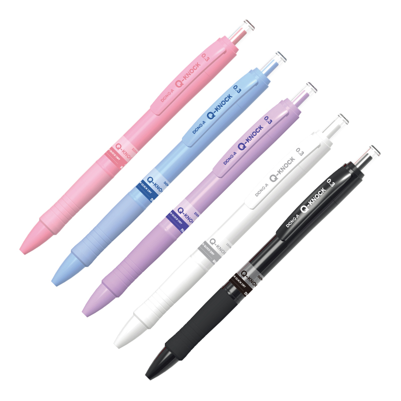 Q-knock ballpoint pen pastel body 0.5mm  12pcs