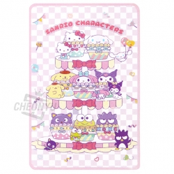 Sanrio Characters Blanket _ Check