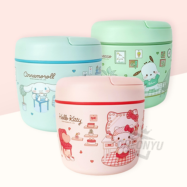 Sanrio Stainless Steel Handle Lunch Box 970ml (with spork)