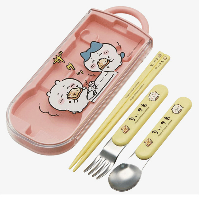 CHIIKAWA Slide Trio Spoon, Fork and Chopsticks set