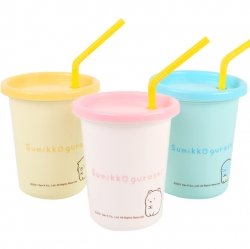 Smitco Face Straw Tumbler 3P Set 320ml