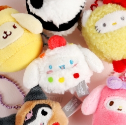 Sanrio Characters Keychain 8cm - Kuromi Hot Dog