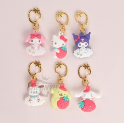 Sanrio Sweet Berry Charm Keyring